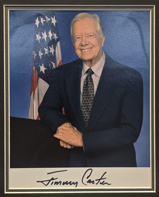 Jimmy Carter, Former President, Hand Signed Photo Presentation & AFTAL COA