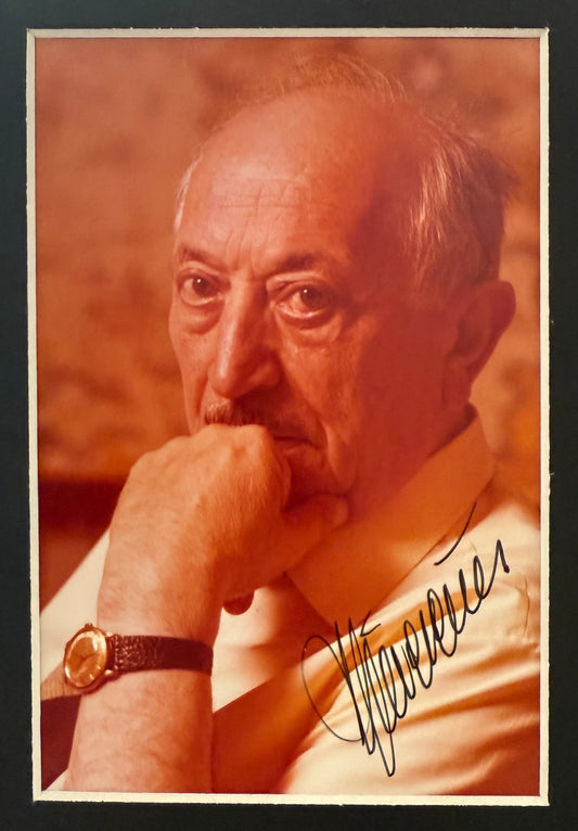 Simon Wiesenthal, Holocaust Survivor, WW2 Nazi Hunter, Hand Signed Photo & COA