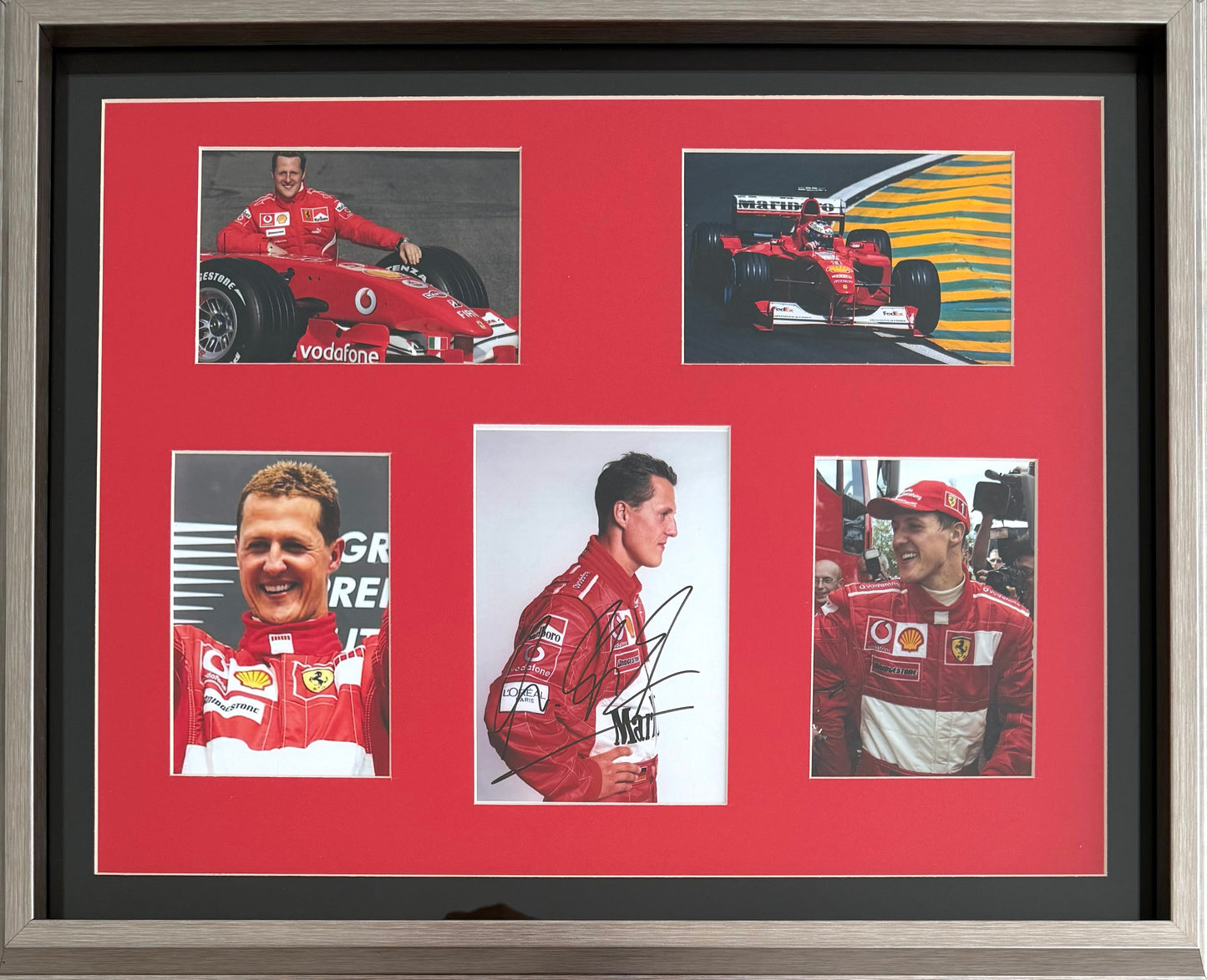 Michael Schumacher, F1 Legend, Hand Signed Framed Photo Presentation With COA