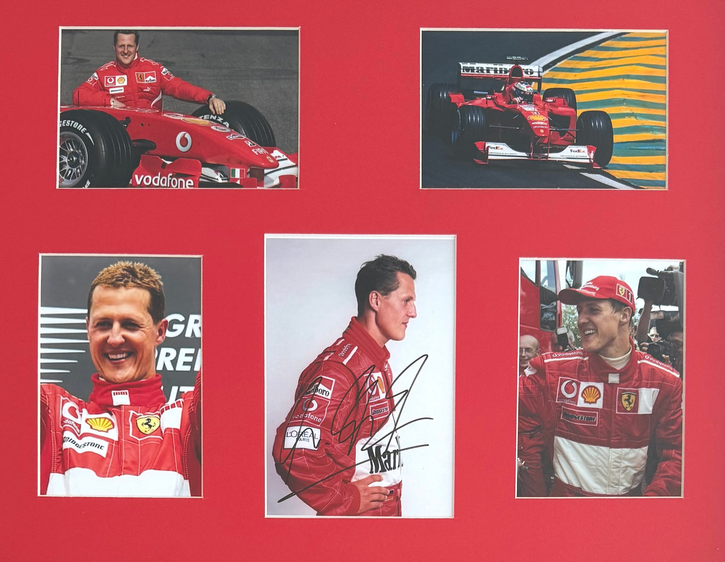 Michael Schumacher, F1 Legend, Hand Signed Framed Photo Presentation With COA