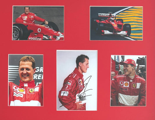 Michael Schumacher, F1 Legend, Hand Signed Framed Photo Presentation With COA