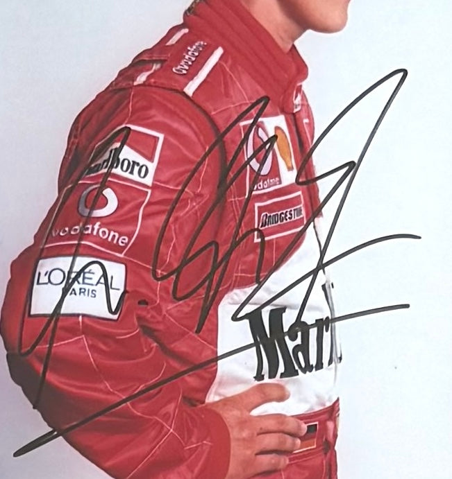 Michael Schumacher, F1 Legend, Hand Signed Framed Photo Presentation With COA