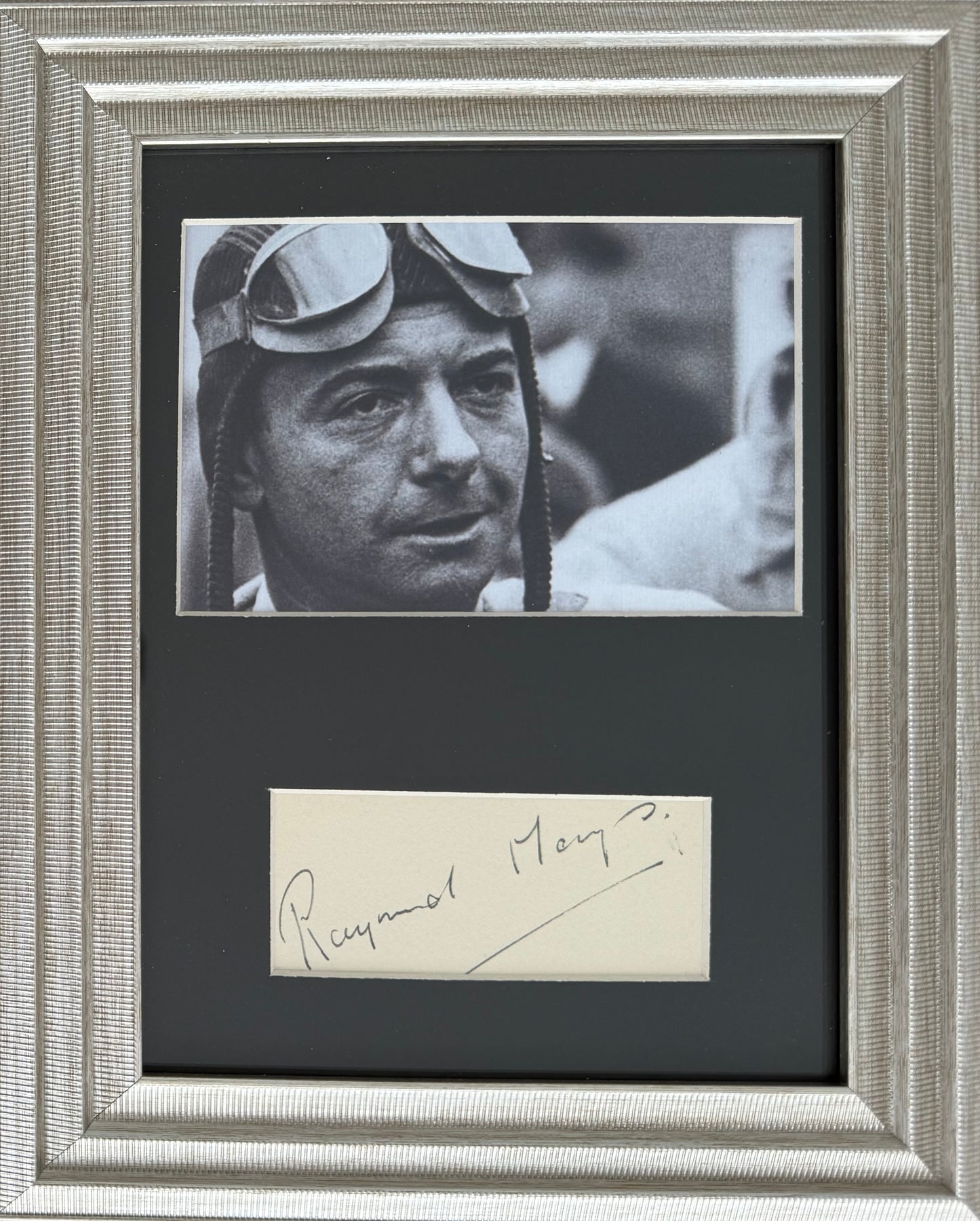Raymond Mays, Grand Prix Driver/Principle, Hand Signed Card Presentation With COA