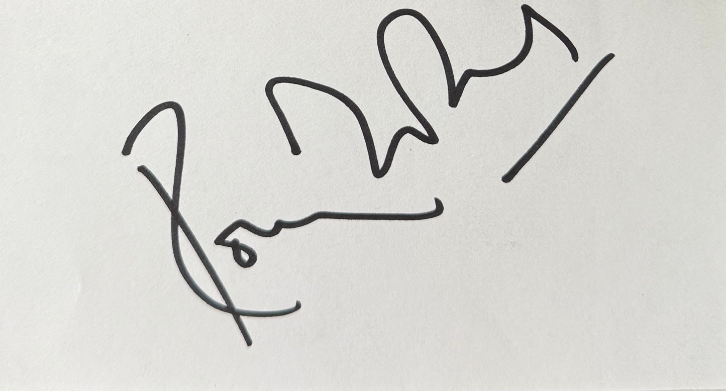 Ronnie Wood, Rolling Stones Guitarist, Hand Signed Card Presentation & AFTAL Member COA