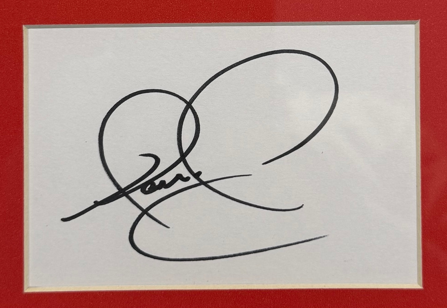 Nigel Mansell Hand Signed Framed (10' X 8') Card Photo Presentation With COA