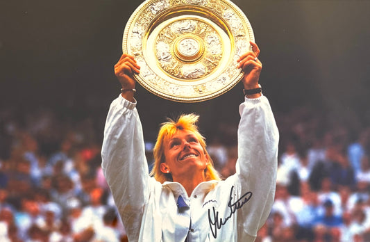 Martina Navratilova, Tennis Legend, 100% Hand Signed Framed 50x40cm Ltd. Edition Photo & COA