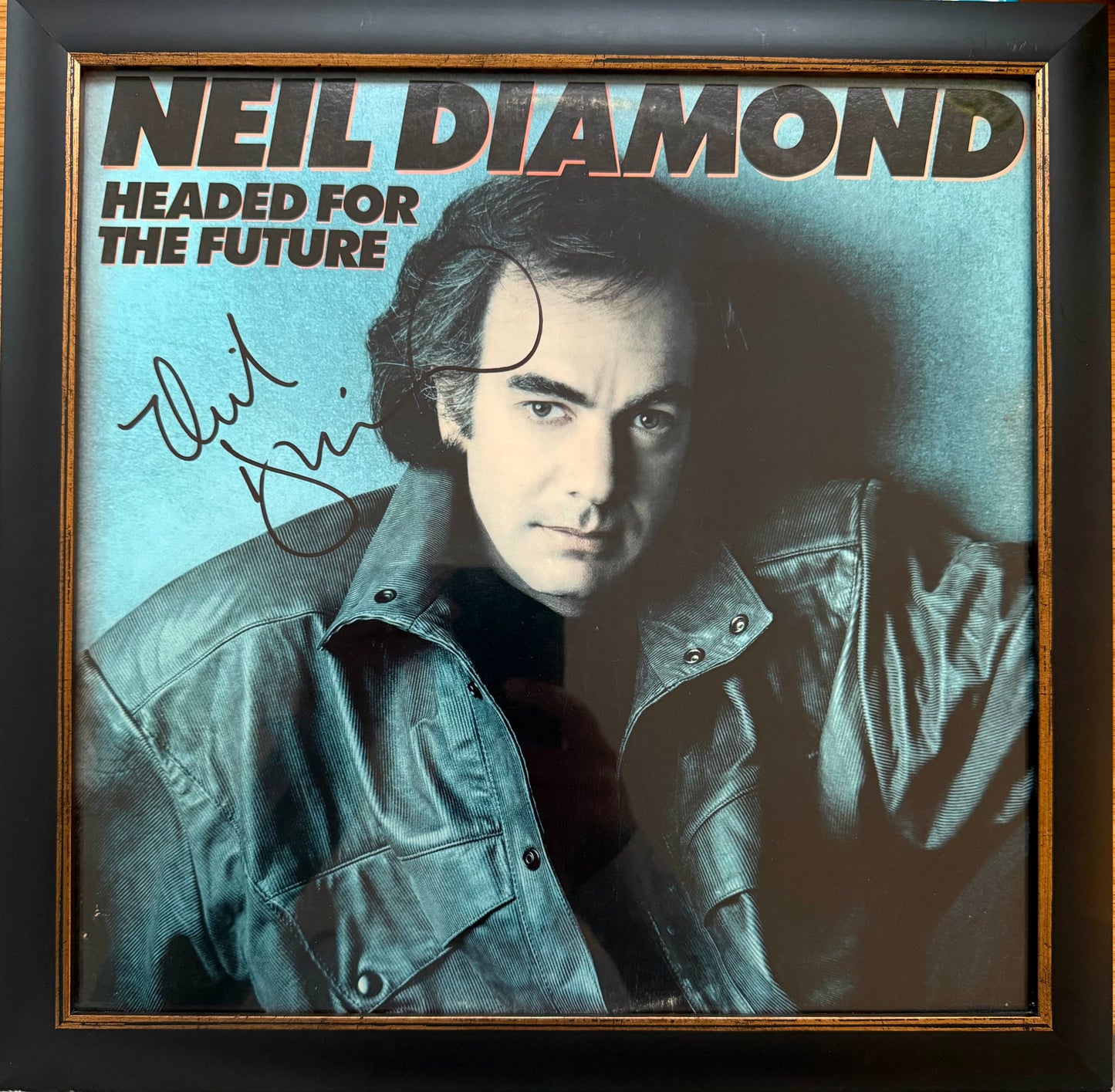 Neil Diamond Hand Signed Framed 12' inch Album Framed & UACC/AFTAL Member COA