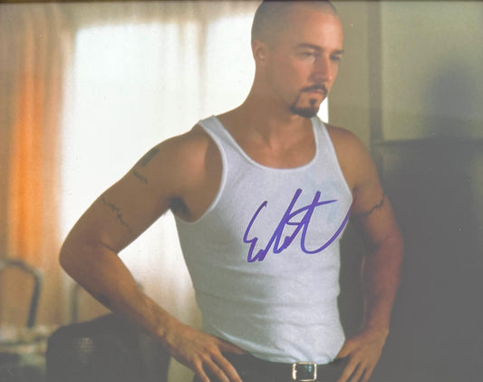 Ed Norton, 'American History X', Actor, Hand Signed Framed, Mounted Original Photo With COA