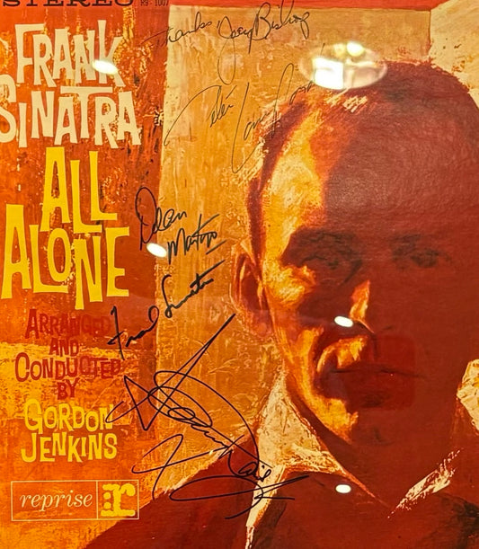 Frank Sinatra & The Rat Pack Fully Hand Signed Framed (60cm x 60cm) Album With COA