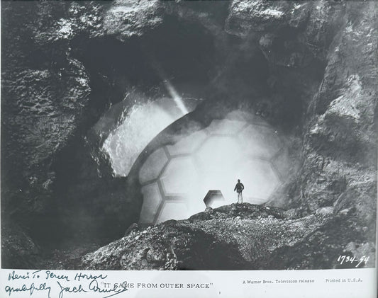 Jack Arnold, Director, Hand Signed Mounted Original 'It Came From Outer Space' Photo & COA