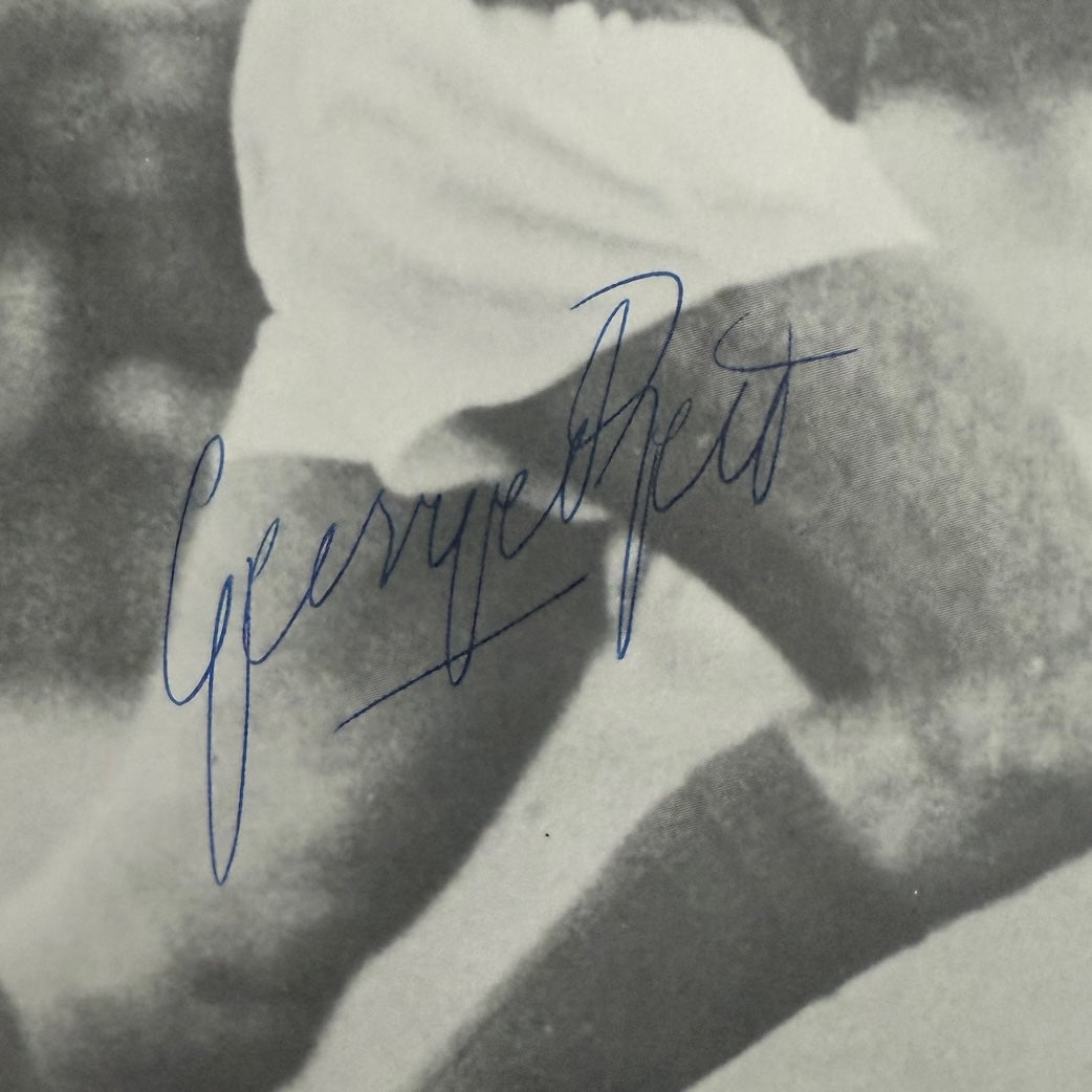 George Best, Manchester United Legend, Hand Signed Photo Presentation With COA