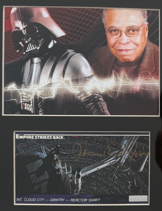 James Earl Jones, Star Wars 'Darth Vader' Hand Signed Trading Card Presentation With COA
