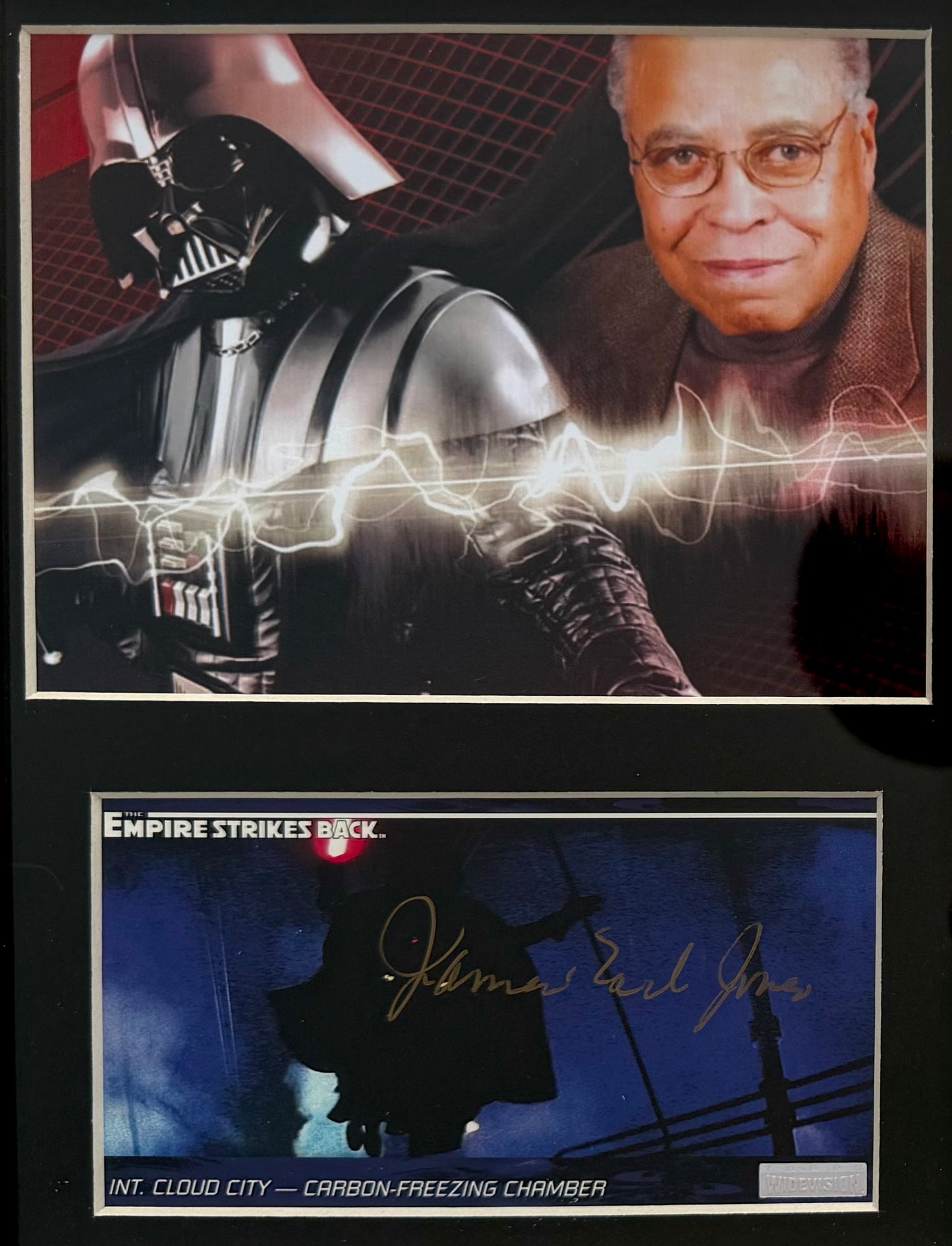 James Earl Jones, Star Wars 'Darth Vader' Hand Signed Trading Card Presentation With COA