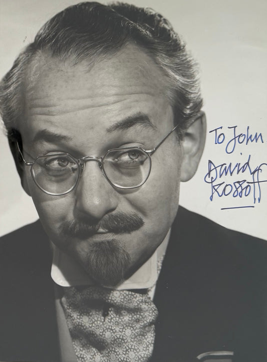 David Kossoff British Award Winning Actor Hand Signed Original Photo & COA