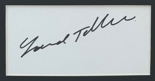 Edward Teller, Father Of The H-Bomb, Hand Signed Card Photo Presentation & IAAE COA
