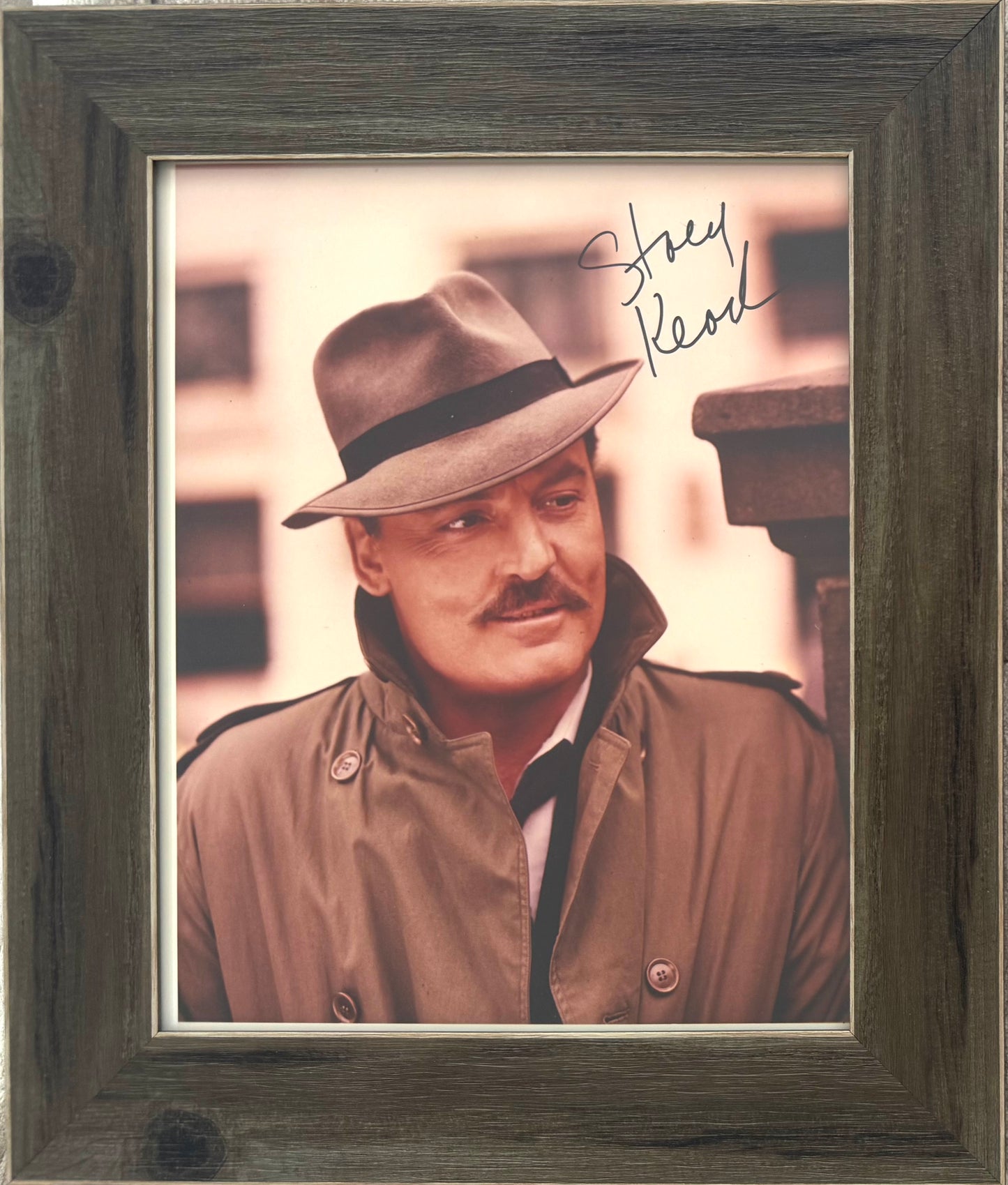 Stacy Keach, Multi-Award Winning Actor, Hand Signed Framed, Mounted Original Publicity Photo & COA
