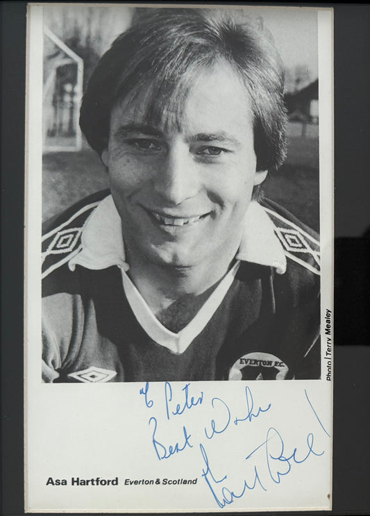 Asa Hartford, WBA, Everton, City, Scotland Legend, Guaranteed Hand Signed Photo With COA