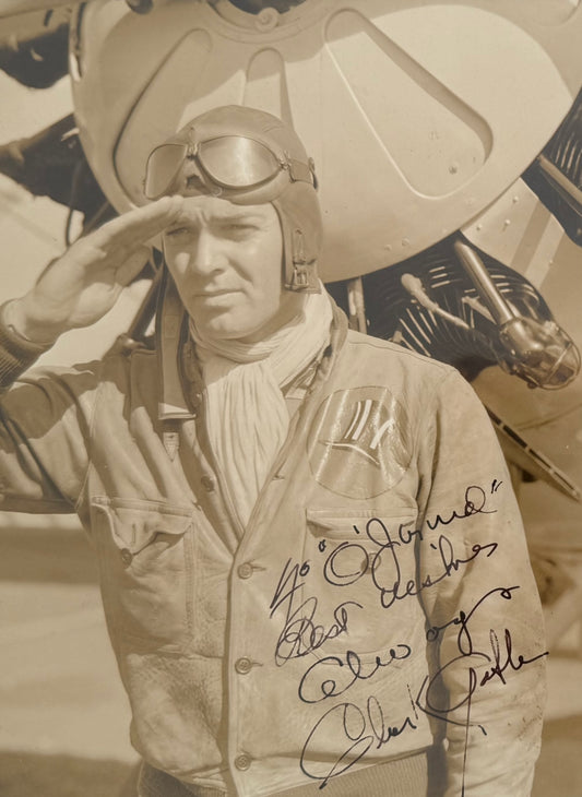 Clark Gable Framed Hand Signed Original Film Photo Presentation With COA