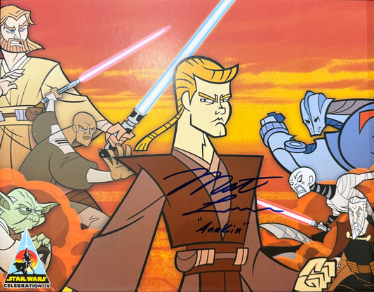 Matt Lanter, Star Wars 'Anakin', The Clone Wars Hand Signed Framed Photo & COA