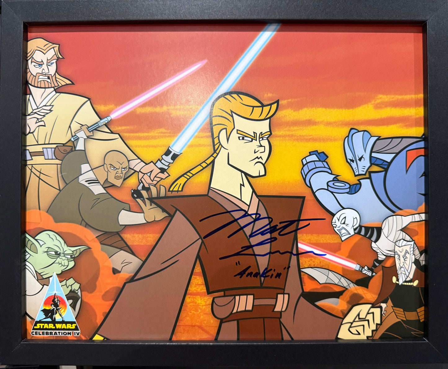 Matt Lanter, Star Wars 'Anakin', The Clone Wars Hand Signed Framed Photo & COA