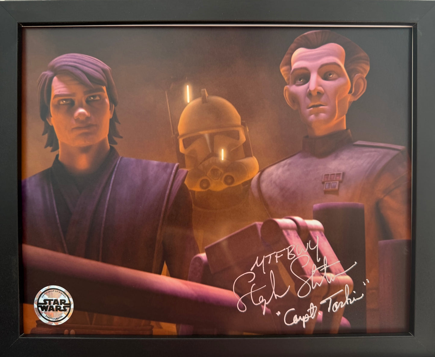 Stephen Stanton, Star Wars Captain Tarkin, The Clone Wars Hand Signed Framed Photo & COA