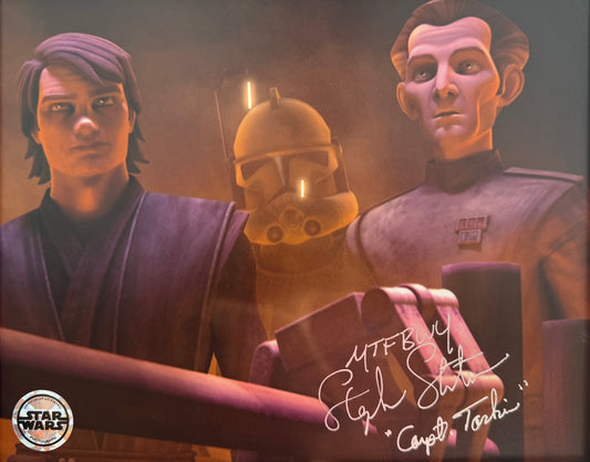 Stephen Stanton, Star Wars Captain Tarkin, The Clone Wars Hand Signed Framed Photo & COA