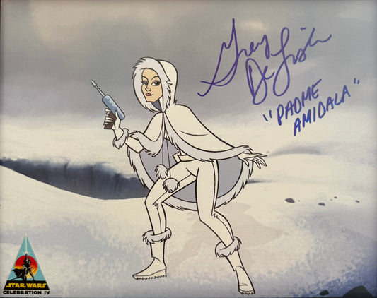 Grey DeLisle, Star Wars 'Padme Amidala', The Clone Wars Hand Signed Framed Photo & COA
