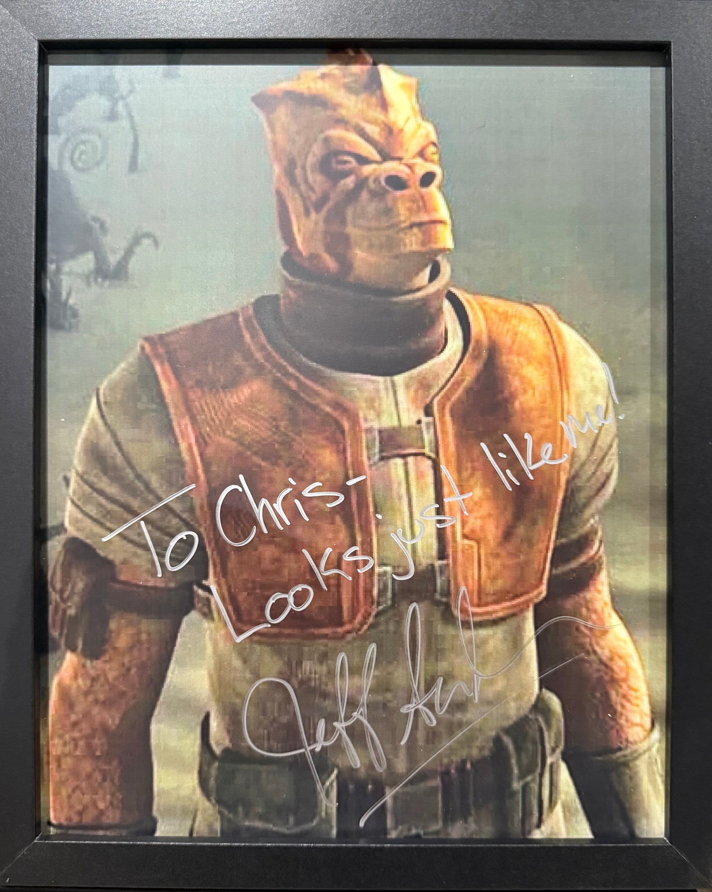 Jeff Anderson, Star Wars 'Smug', The Clone Wars Hand Signed Framed Photo & COA