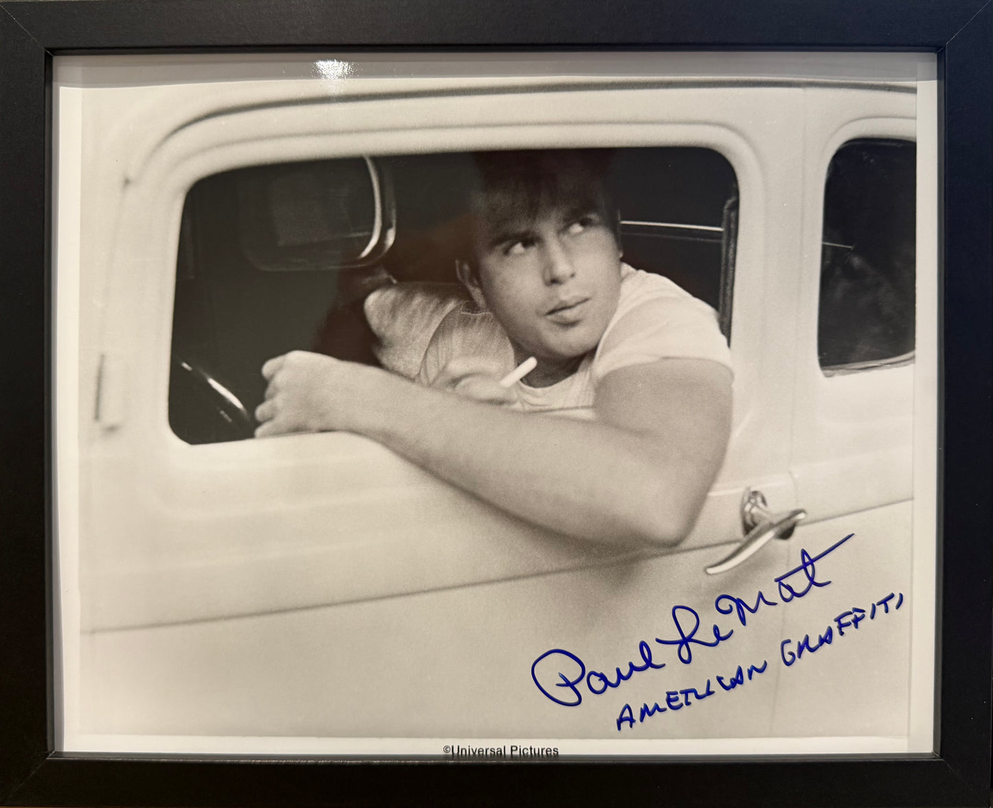 Paul Le Mat, American Graffiti Hand Signed Publicity Photo (Framed 25cm x 20cm) & COA