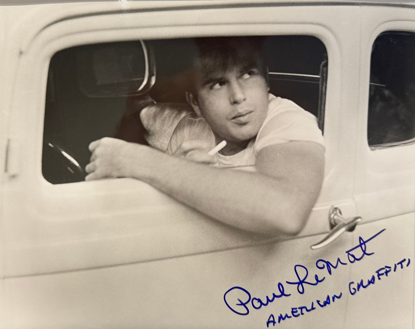 Paul Le Mat, American Graffiti Hand Signed Publicity Photo (Framed 25cm x 20cm) & COA