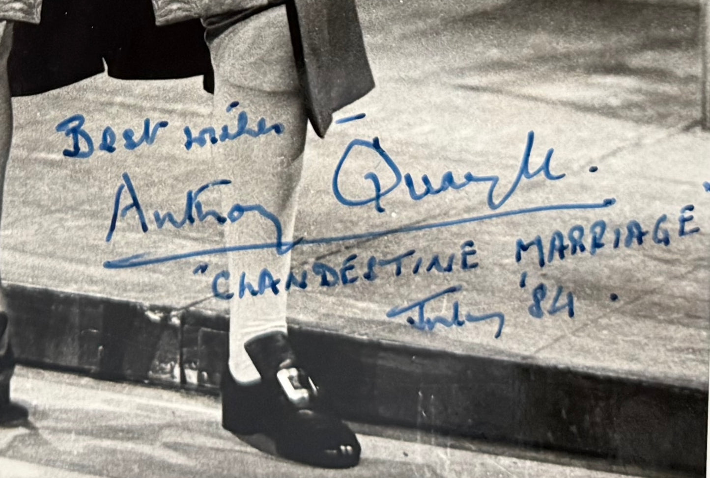 Anthony Quayle, Hand Signed Original Framed Photo & COA
