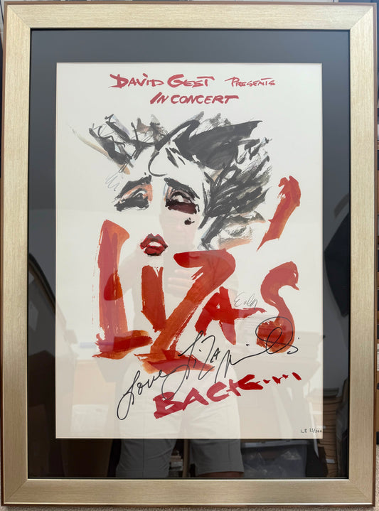 Liza Minnelli, Hand Signed Framed (70cm x 50cm) Original Limited Edition Poster, With COA
