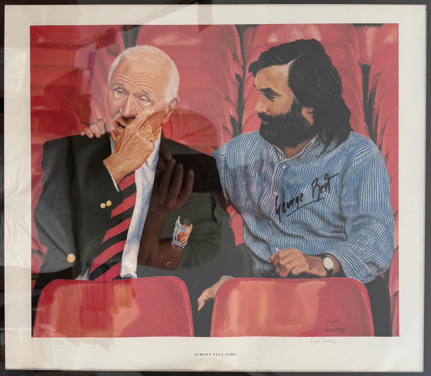 George Best, Manchester United Legend, Stunning Hand Signed Limited Edition Print & COA