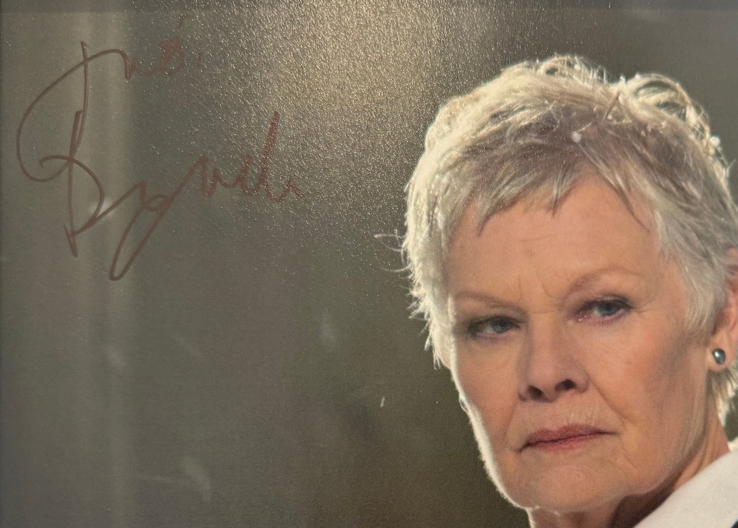 Dame Judi Dench, 007 'M' James Bond Actress, Hand Signed Photo & COA