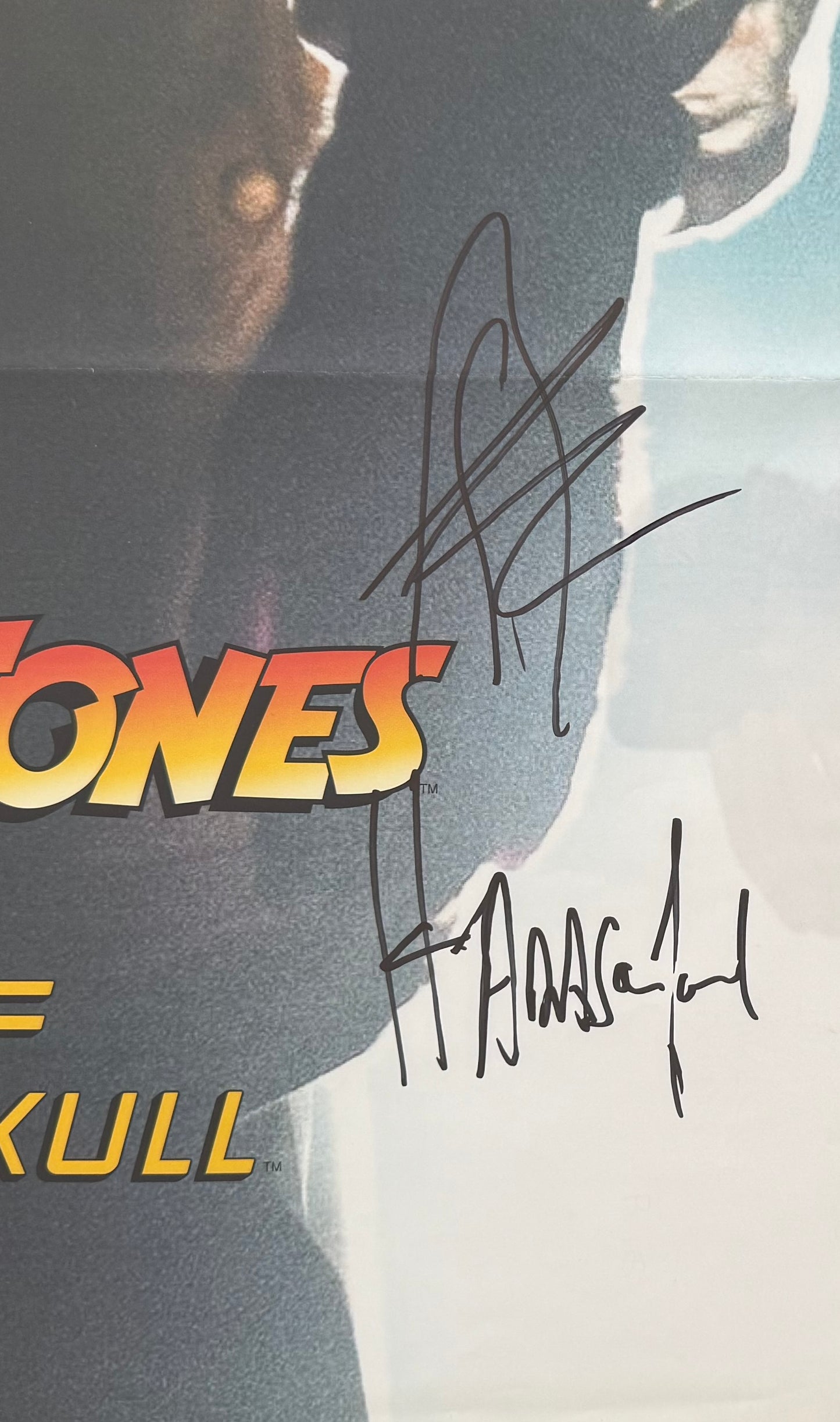 Harrison Ford, Shia LaBeouf 'Indian Jones'' Hand Signed 80cm x 60cm Poster & AFTAL COA