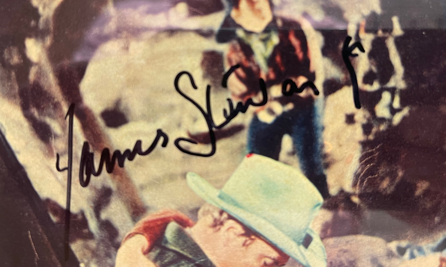 JAMES STEWART HAND SIGNED FILM PRINT WITH COA