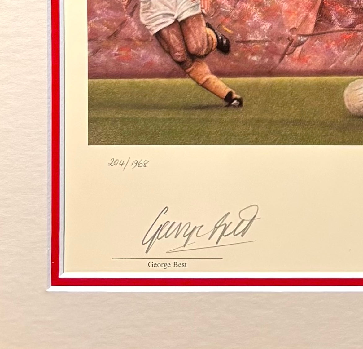 George Best, Manchester United, Stunning Hand Signed Stephen Doig Limited Edition Presentation & COA