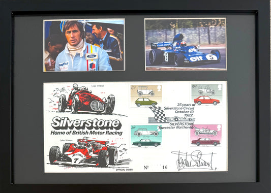Sir Jackie Stewart, F1 Legend, Hand Signed Limited Edition First Day Cover (FDC) Presentation With COA