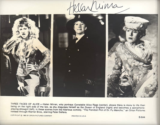 Helen Mirren, Iconic British Actress, Hand Signed Original Publicity Photo & COA