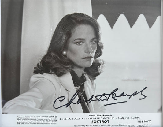 Charlotte Rampling, Iconic British Actress, Hand Signed Original Film Photo & COA