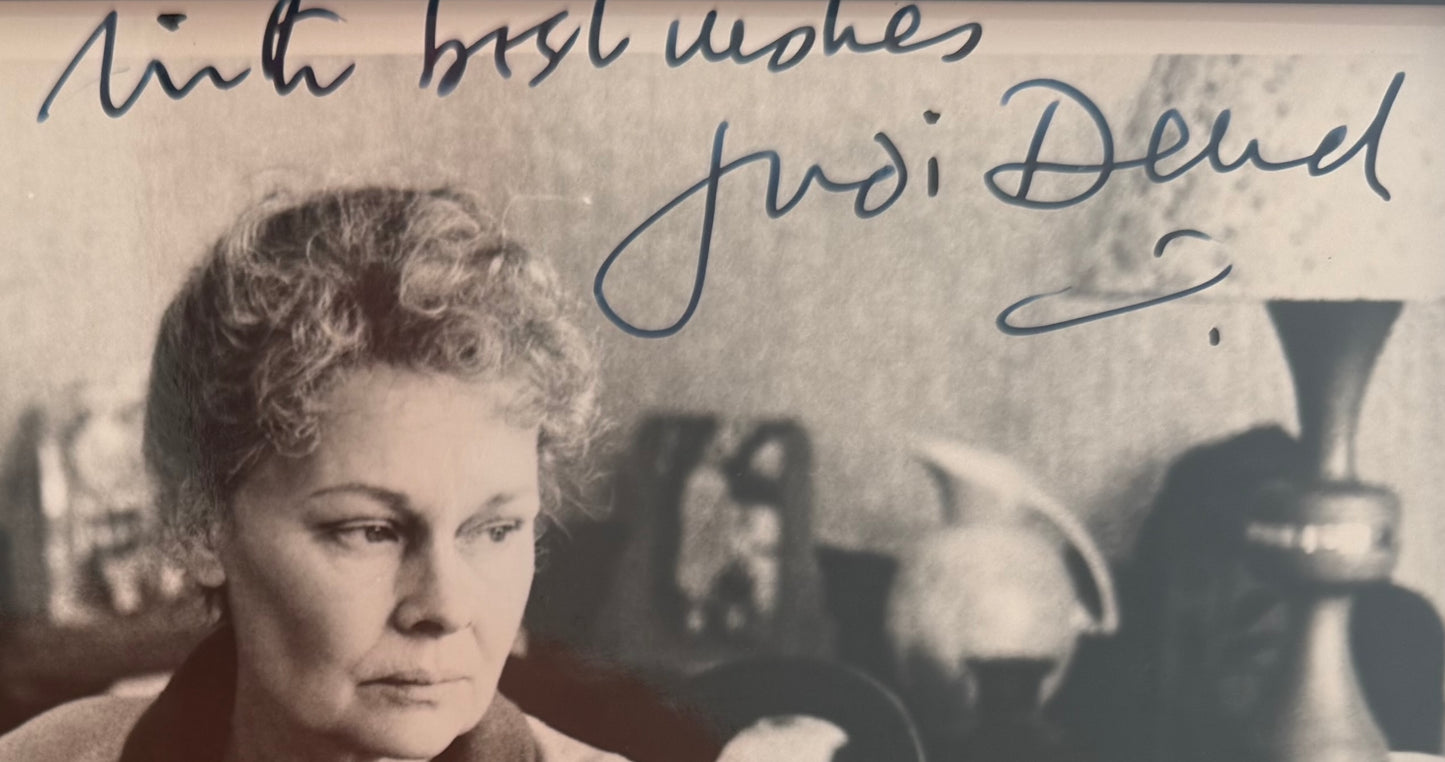 Dame Judi Dench, Guaranteed Hand Signed Framed Photo With COA
