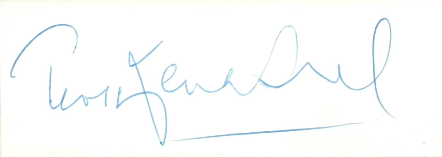 Terry Venables, Hand Signed Card with Photo Presentation & COA