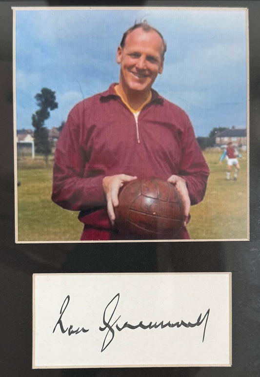 Ron Greenwood, West Ham United Legend, Hand Signed Framed Card Presentation & COA
