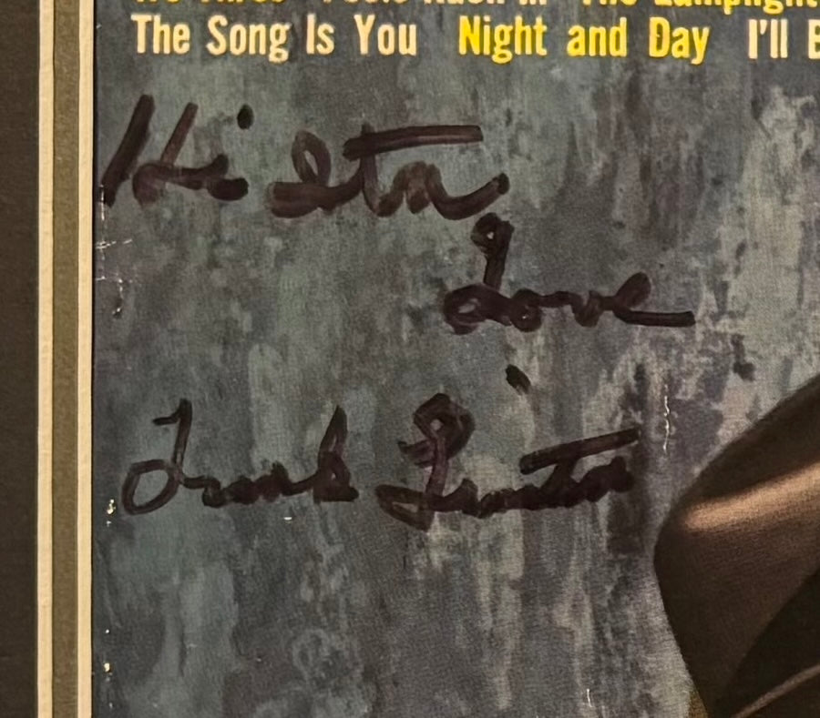 Frank Sinatra Hand Signed Framed (59cm x 45cm) 'We 3' Album With COA