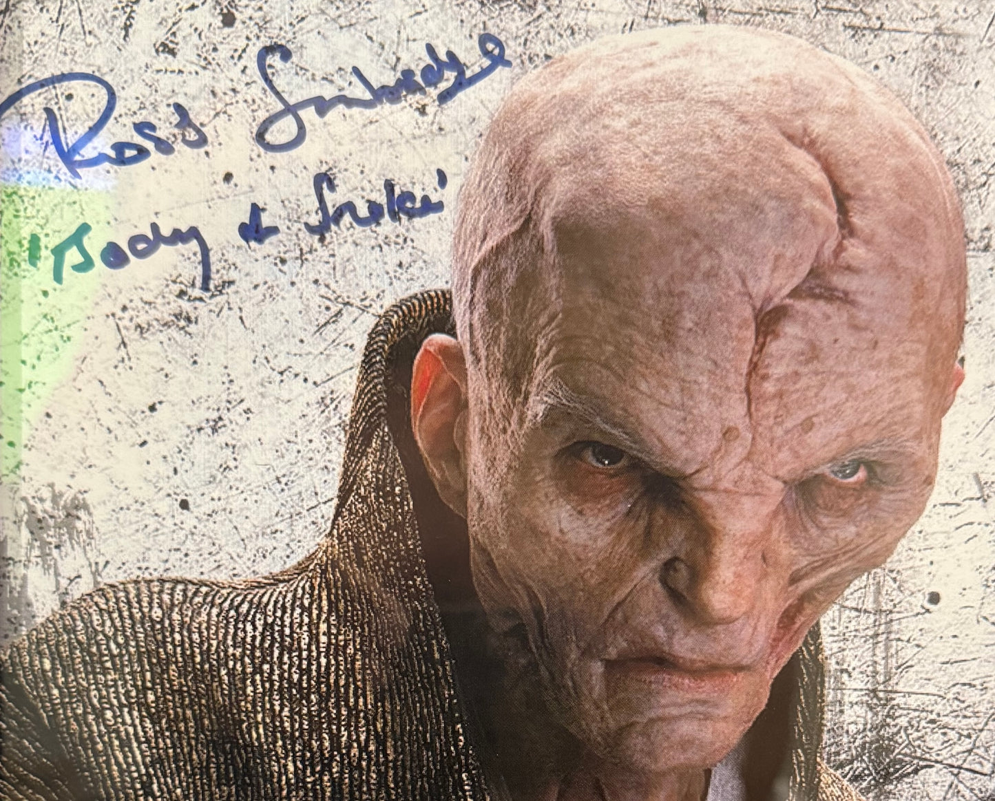 Ross Sambridge Star Wars 'Snoke' Actor, Hand Signed Framed Photo & COA
