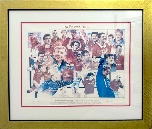 Sir Alex Ferguson, Manchester United Legend, Hand Signed Limited Edition Print & COA