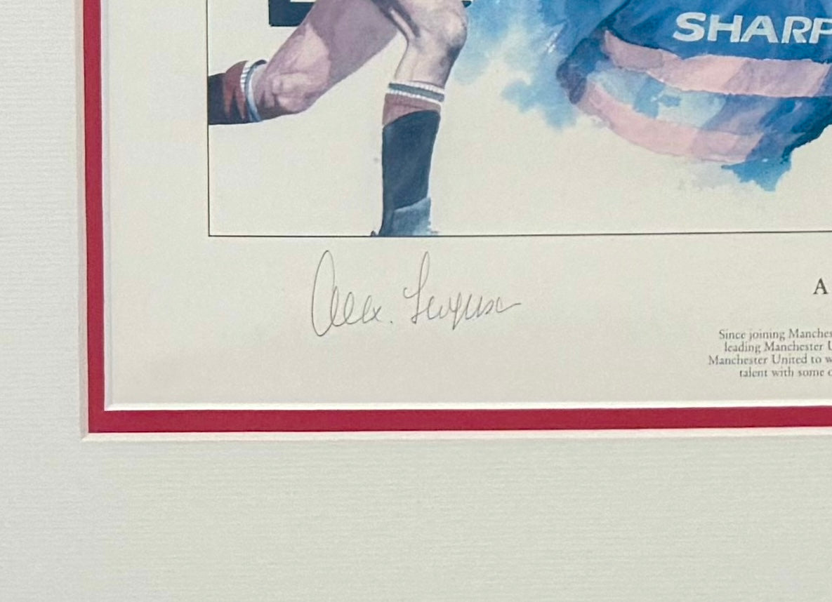 Sir Alex Ferguson, Manchester United Legend, Hand Signed Limited Edition Print & COA