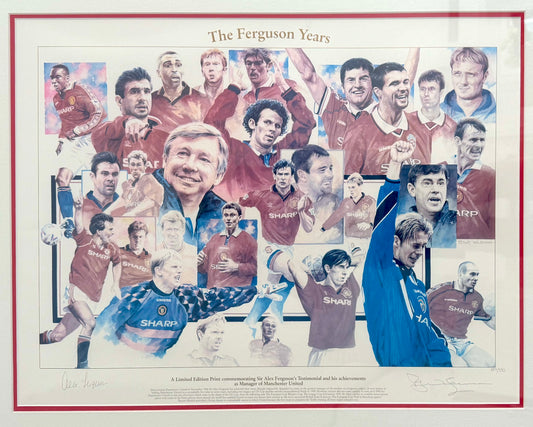 Sir Alex Ferguson, Manchester United Legend, Hand Signed Limited Edition Print & COA