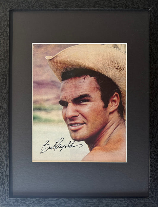 Burt Reynolds Hand Signed Framed 40cm x 30cm Film Photo With COA