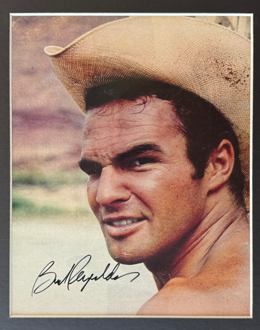 Burt Reynolds Hand Signed Framed 40cm x 30cm Film Photo With COA